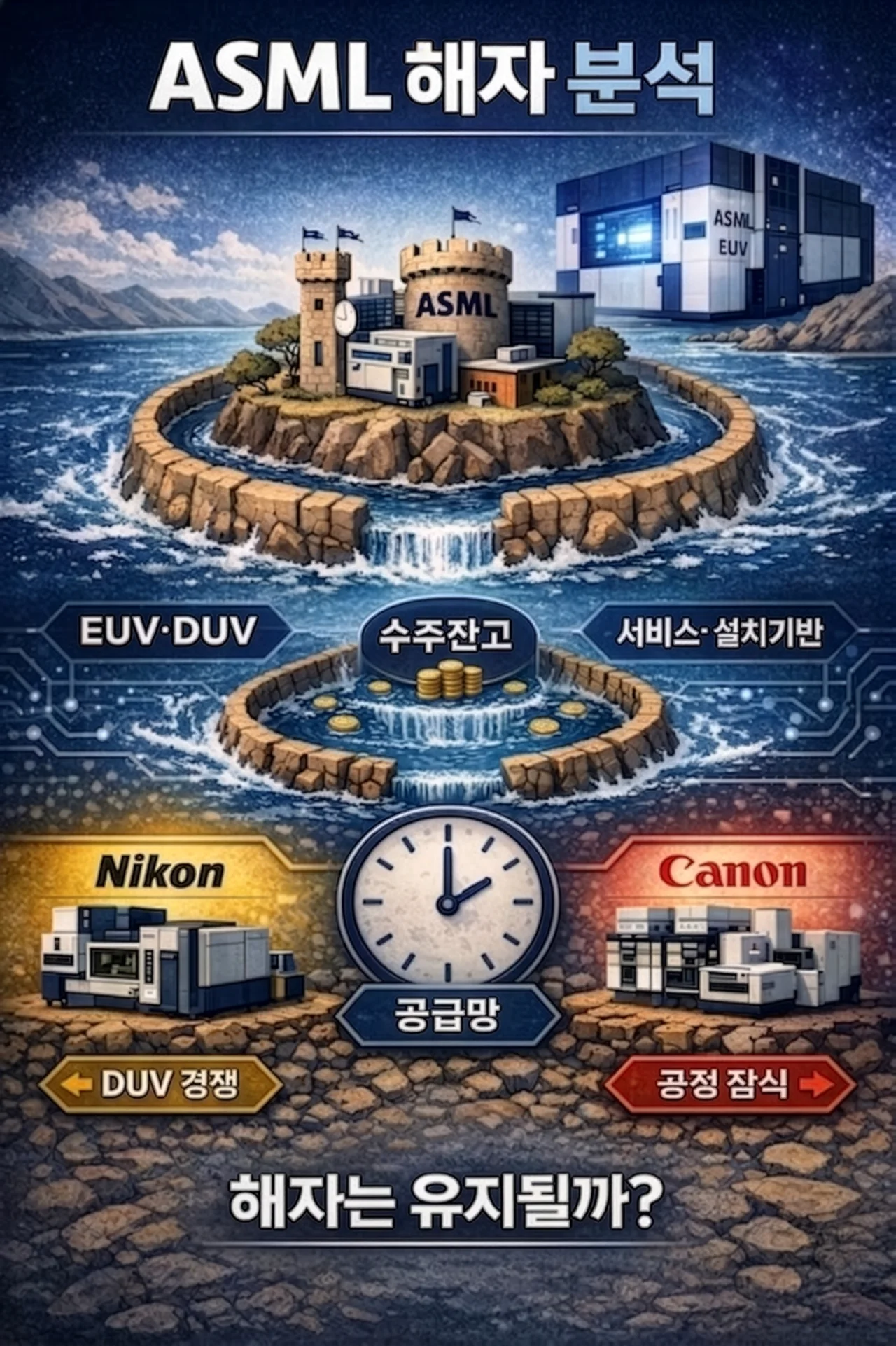 ASML 해자와 경쟁사 분석: EUV 독점보다 넓은 진입장벽