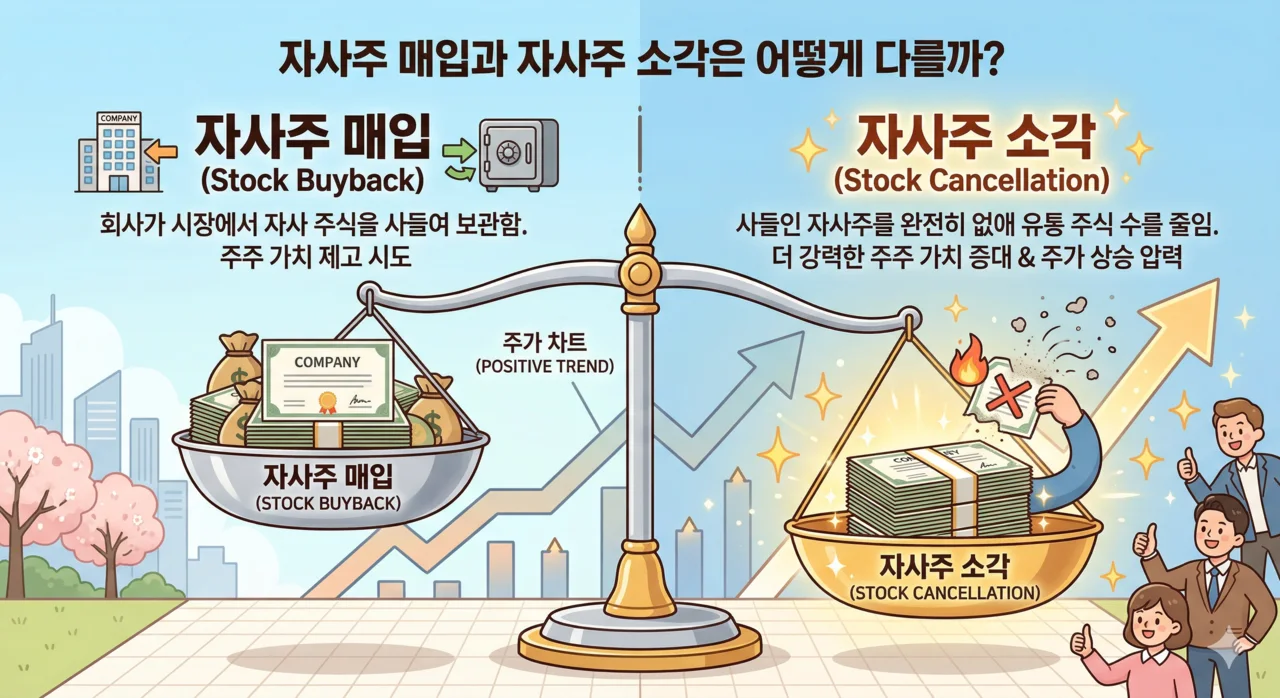 자사주 매입과 자사주 소각은 왜 다를까